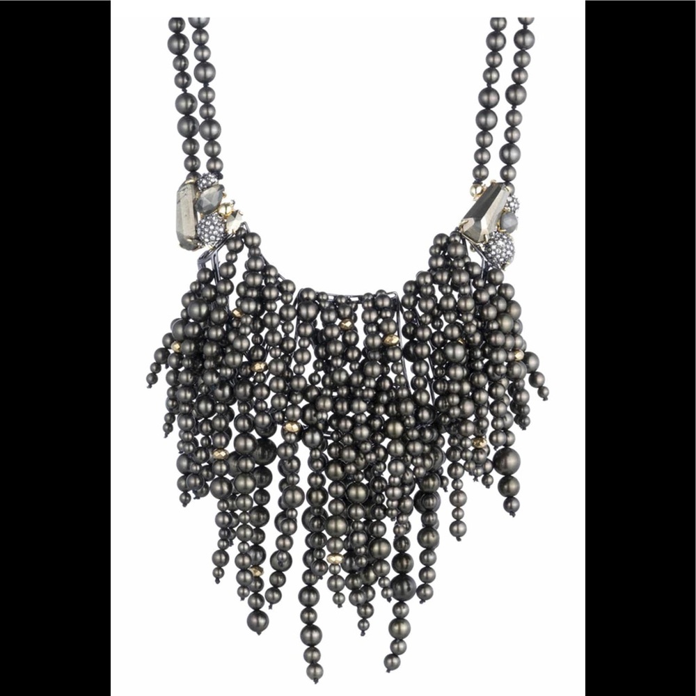 ALEXIS BITTAR Shell Pearl Collar Necklace NEW